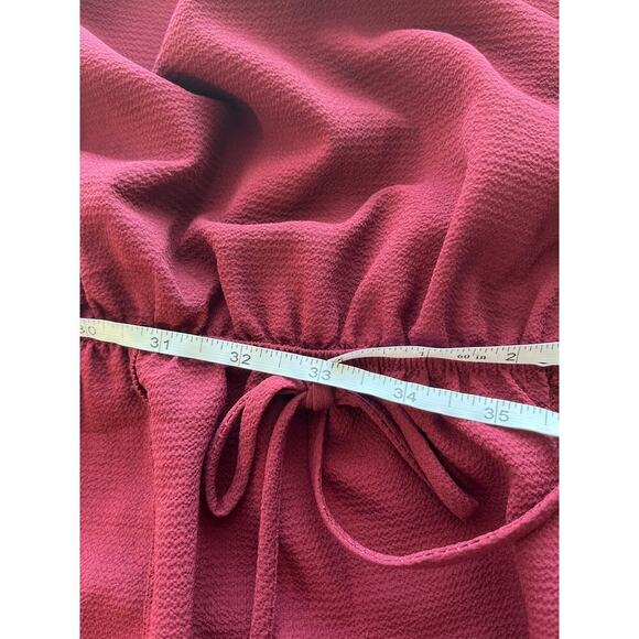 Charlotte russe+ Womens1X Redwine Lightweight KneeLength Casual Cruise Dress - Picture 5 of 8